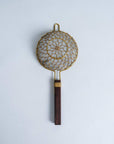 Kanaami Tsuji Tea Strainer - Brass with Rosewood Handle (Rosewood Brass)