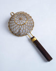 Kanaami Tsuji Tea Strainer - Brass with Rosewood Handle (Rosewood Brass)