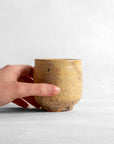 Asahikawa tea cup (beige crackle) - Kazuhiko Kudō