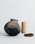 Yoshiyuki Shimizu Pit Fire Round Flower Vase C