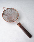 Kanaami Tsuji Tea Strainer - Copper with Rosewood Handle