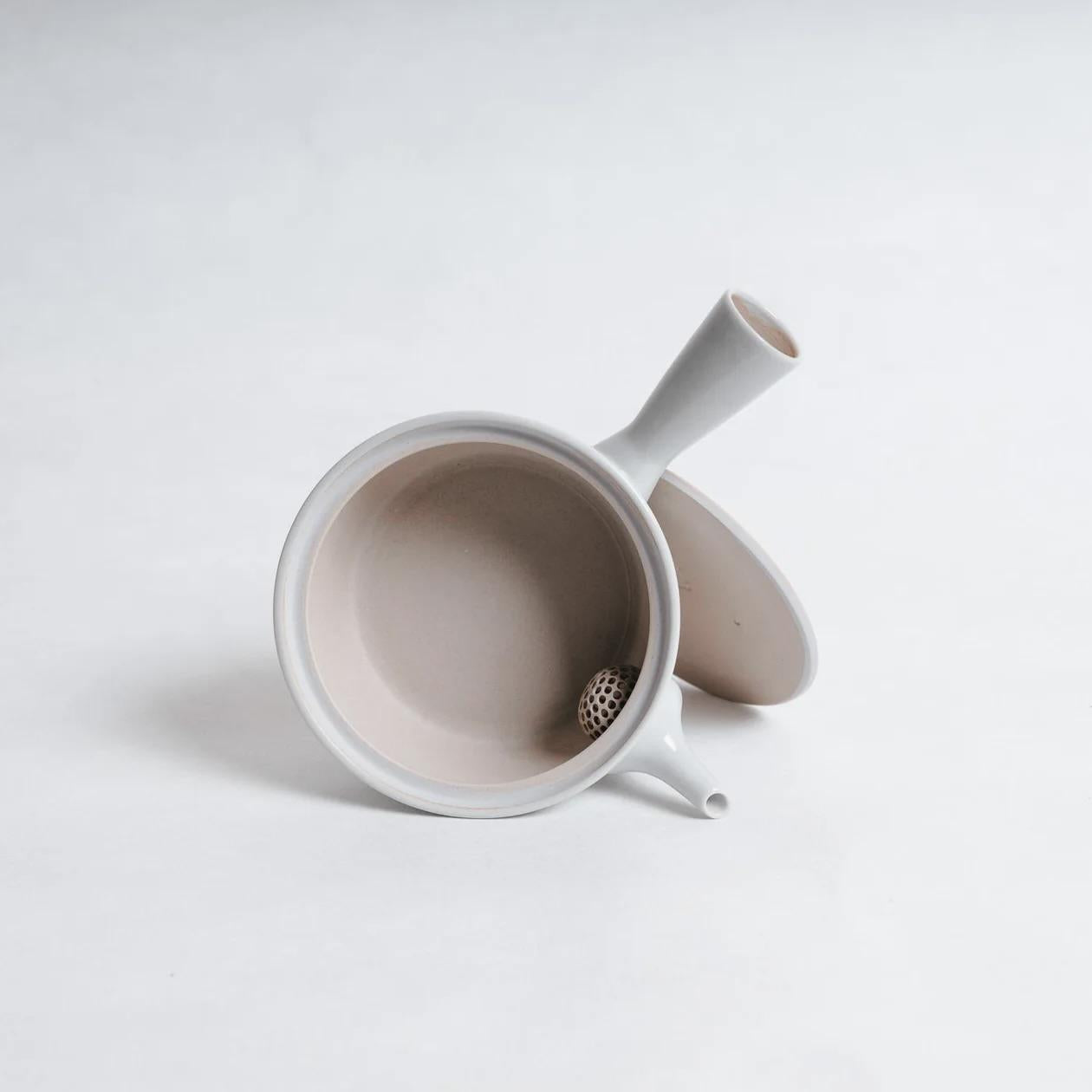 Nankei Flat Bottom Kyusu - Aoneri