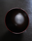 Wooden Bowl - Black & Vermilion