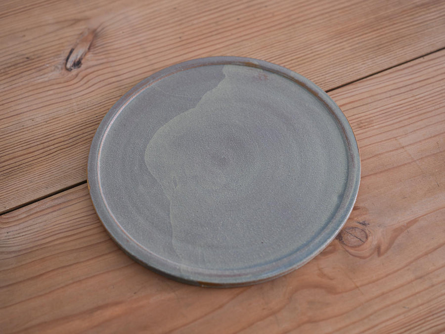 Soto Ceramics "Third Course" Green Dinner Plate