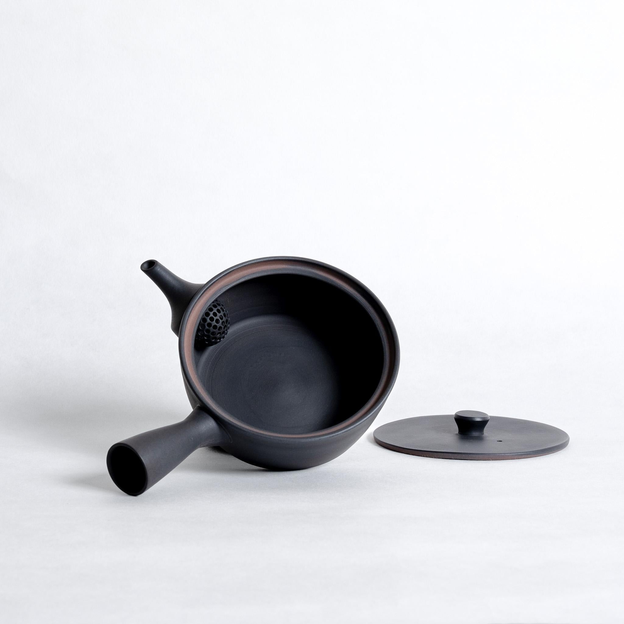 Nankei Flat Bottom Kyusu - Black
