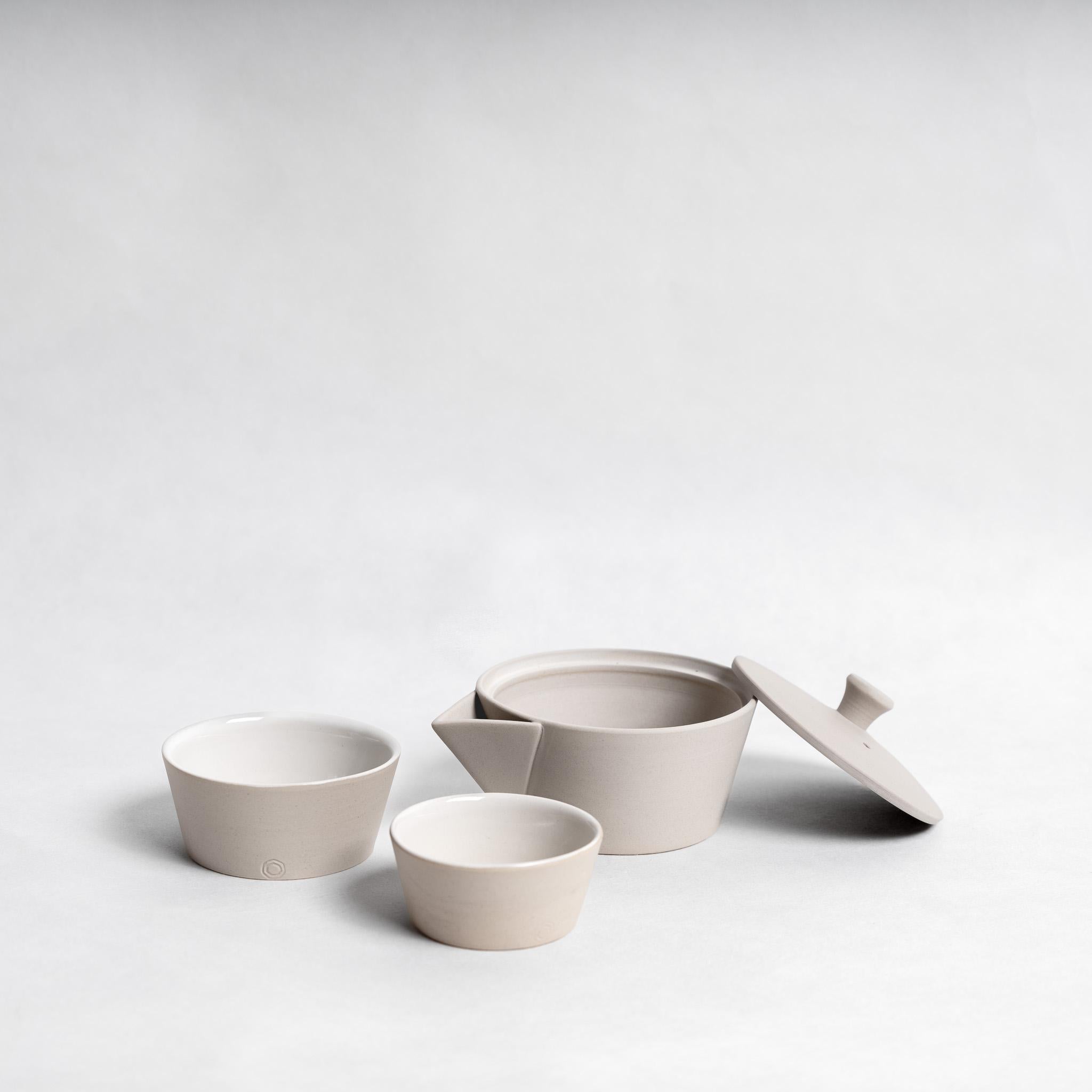 Nankei Nesting Kyusu & Cup Set - White