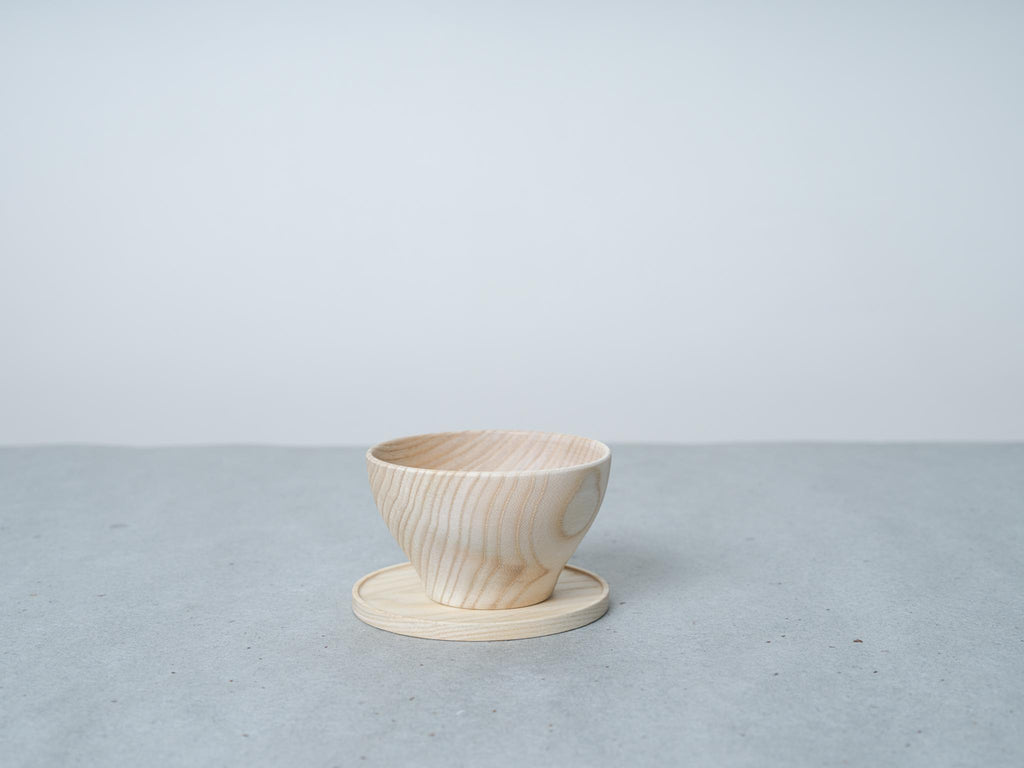 Wooden Cup w/ Saucer - Natural