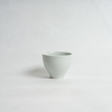 No. 2 White Porcelain Yunomi - Yuriko Morioka