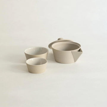 Nankei Nesting Kyusu & Cup Set - White