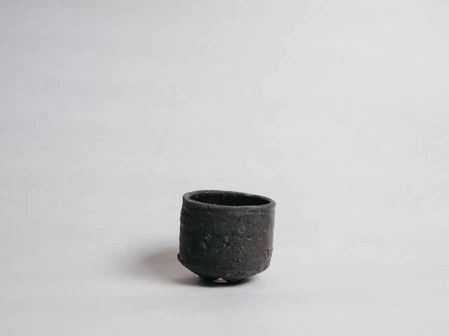 Yoshiyuki Shimizu Okinawa Black Clay Chawan