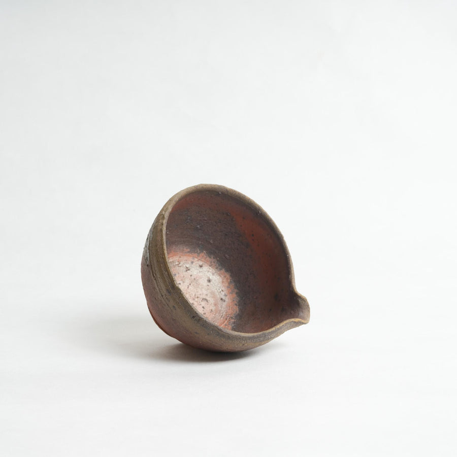 Bizen Style Katakuchi Matcha Bowl - Shigeyoshi Morioka
