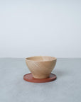 Wooden Cup w/ Saucer - Chocolate