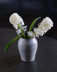 White Slip Dark Clay Vase #4