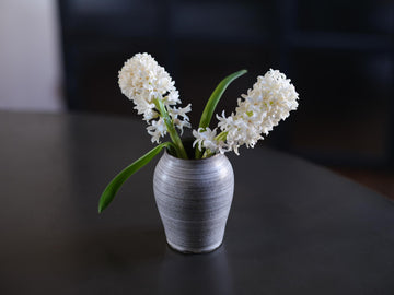White Slip Dark Clay Vase #4
