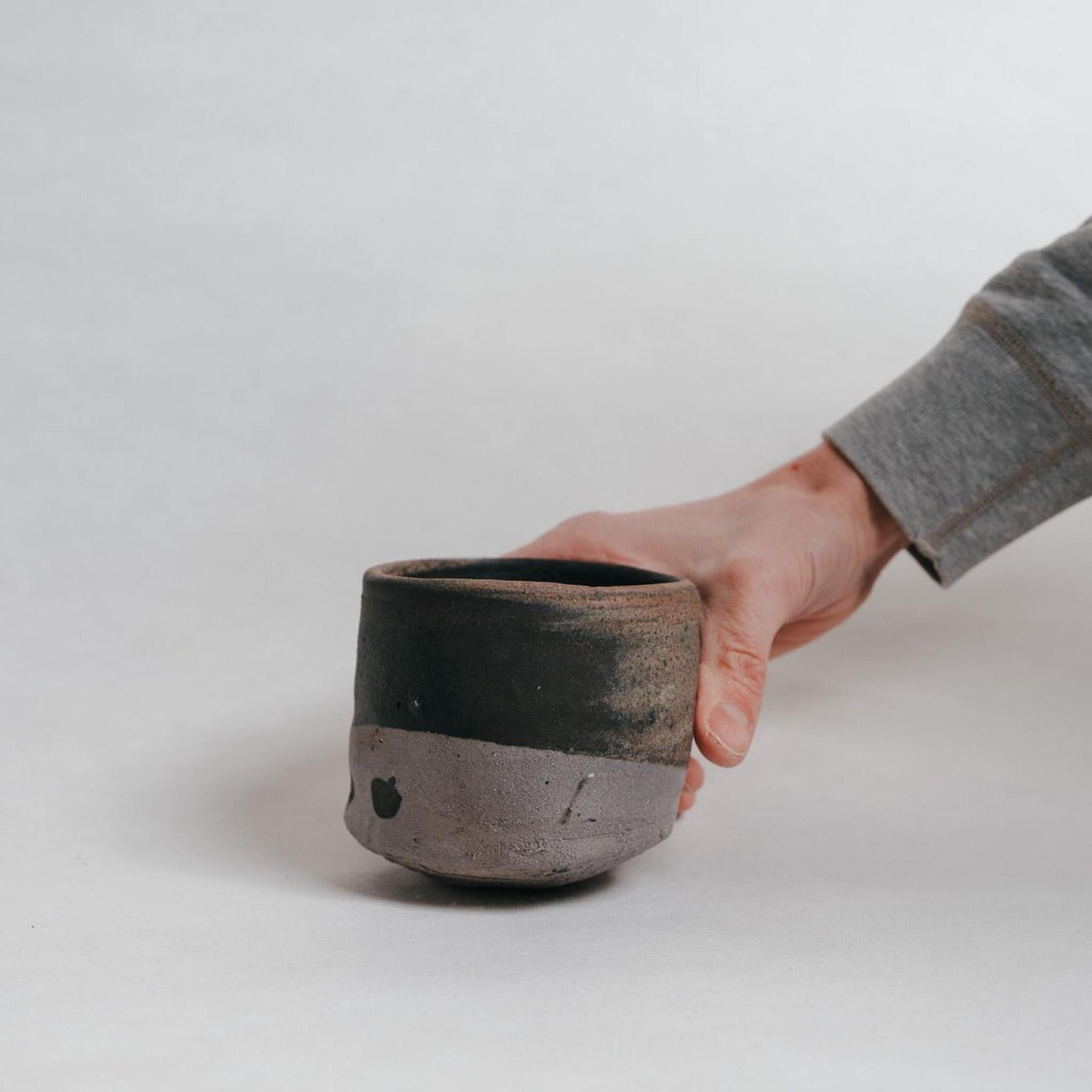Yoshiyuki Shimizu Okinawa Black Clay Chawan