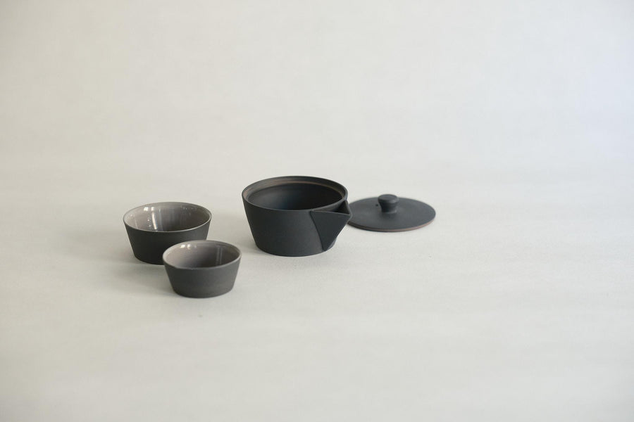 Nankei Nesting Kyusu & Cup Set - Black