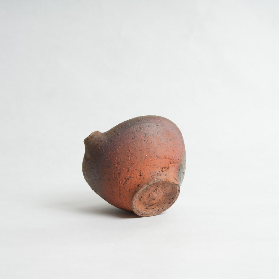 Bizen Style Katakuchi Matcha Bowl - Shigeyoshi Morioka