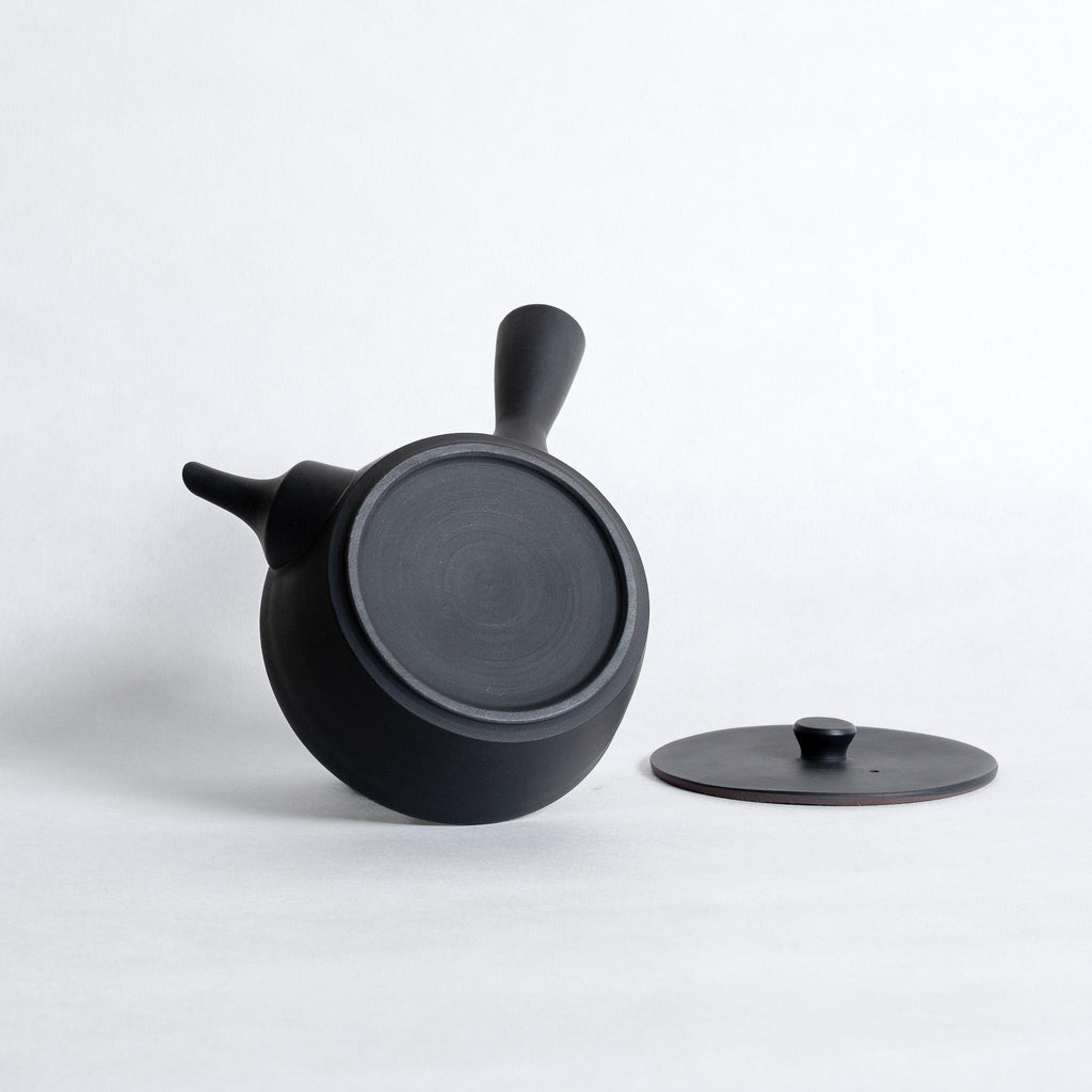 Nankei Flat Bottom Kyusu - Black