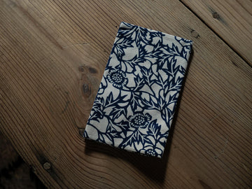 Anemone - Hand Dyed Tenugui Tea Towel
