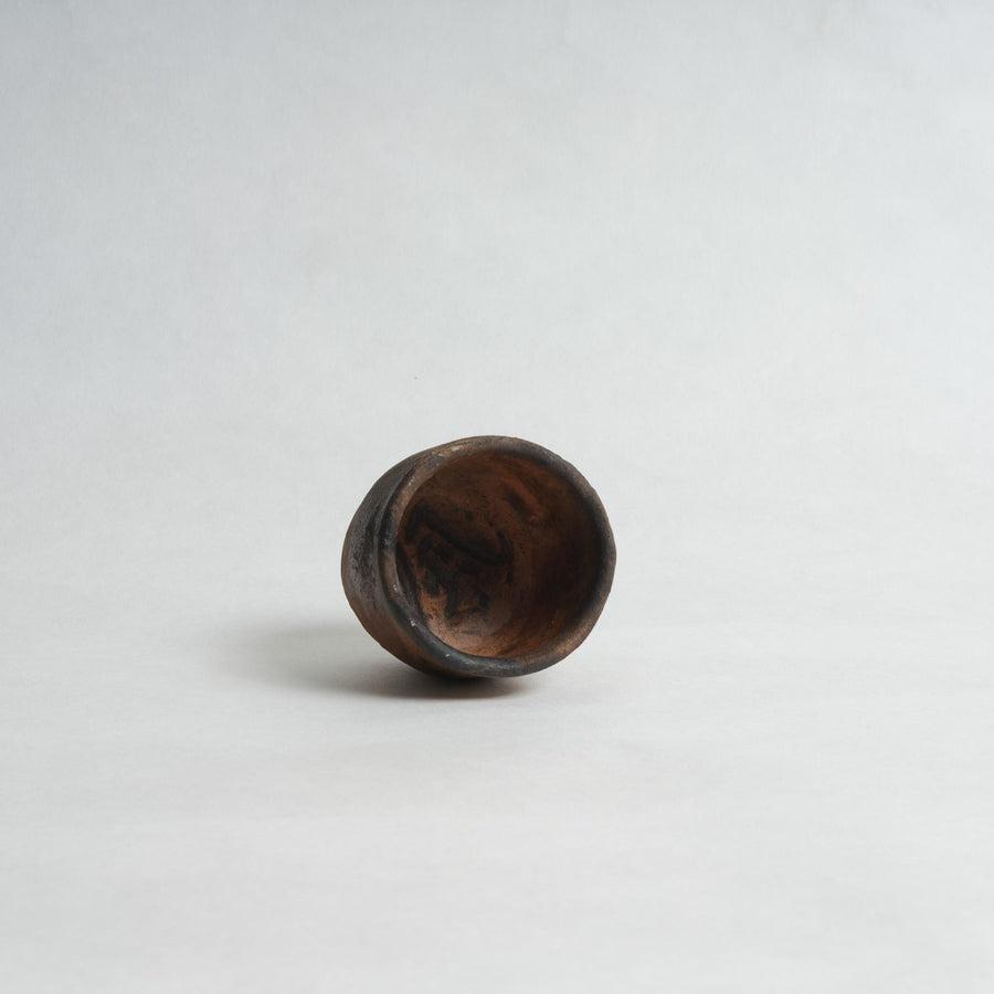 Raku Fired Yunomi  - Shigeyoshi Morioka