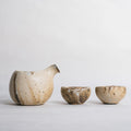 White Katakuchi and Cups - Naoko Murakami
