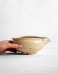 Asahikawa Spouted Tea Bowl (beige) - Kazuhiko Kudō