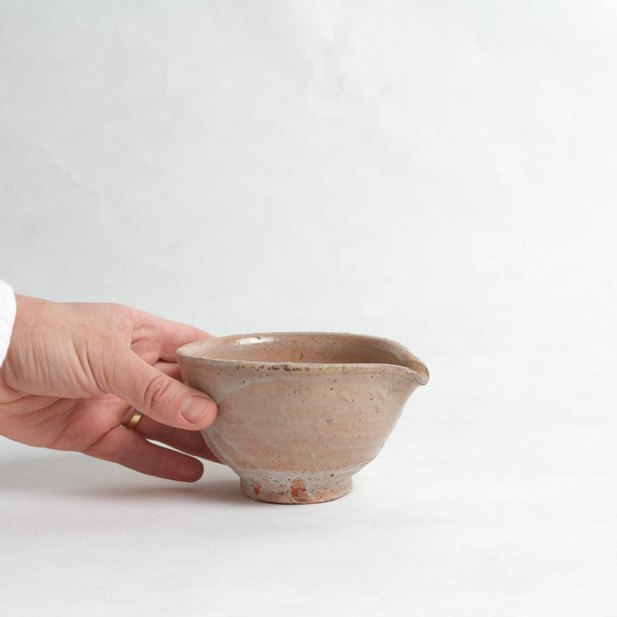 Natural Glaze Katakuchi Matcha Bowl- Shigeyoshi Morioka