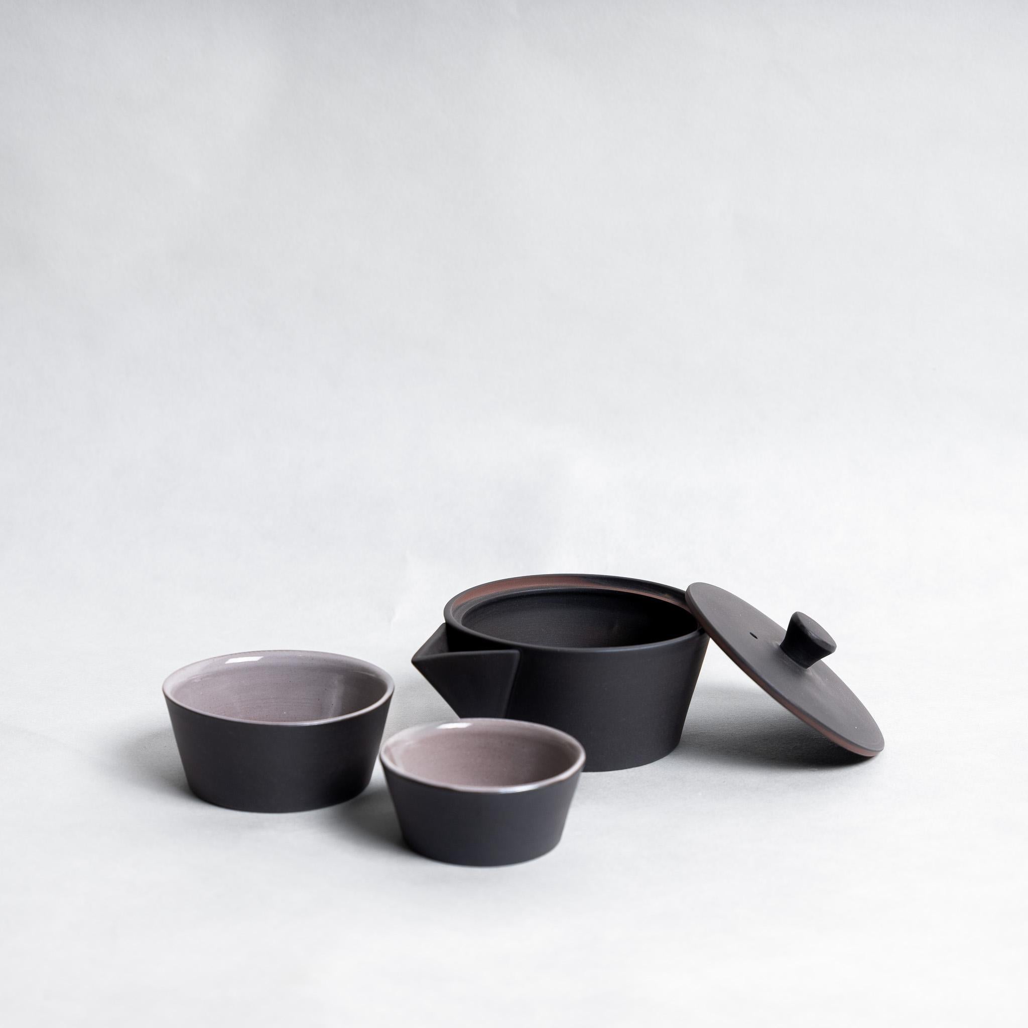 Nankei Nesting Kyusu & Cup Set - Black