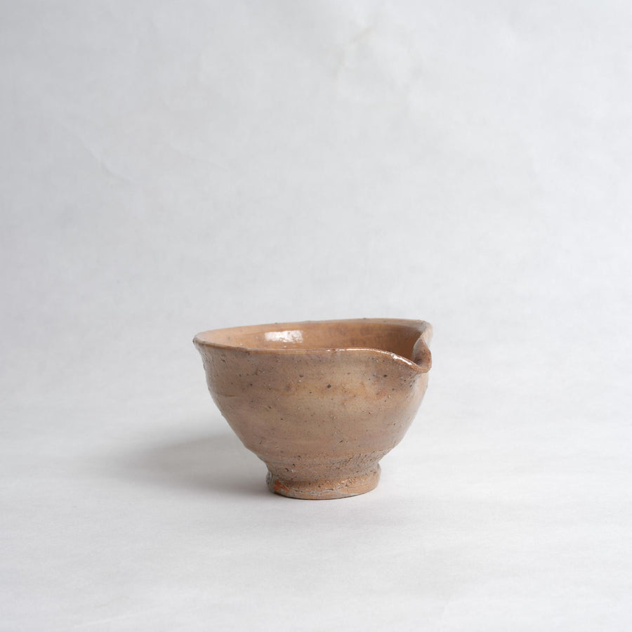 No. 2 Natural Glaze Katakuchi Matcha Bowl - Shigeyoshi Morioka
