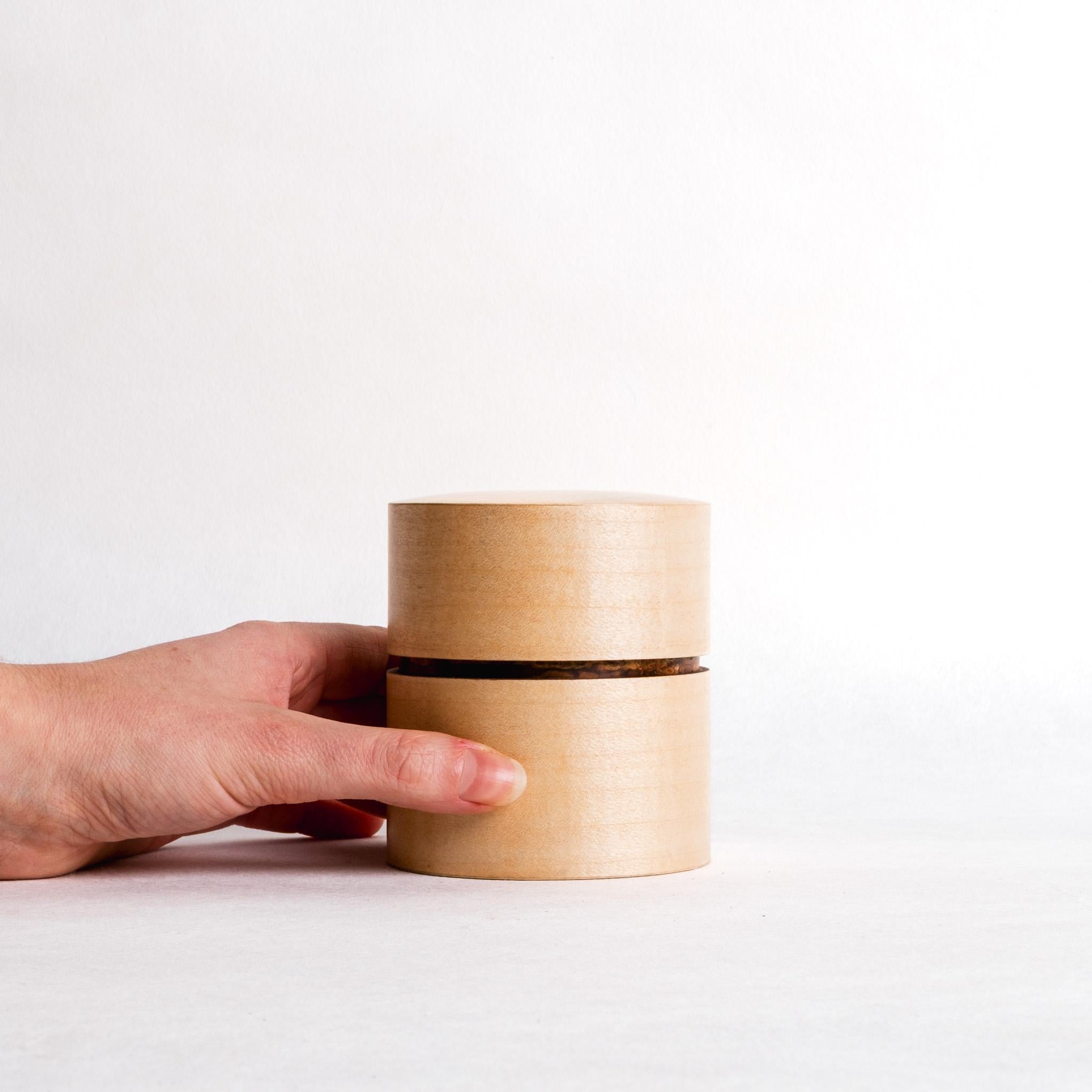wood and wood 契-CHIGIRI-[Walnut] Fujiki Denshiro Tea Caddy - Maple – Kettl