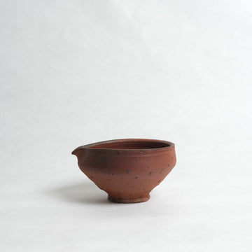 No. 3 Bizen Style Katakuchi Matcha Chawan  - Shigeyoshi Morioka