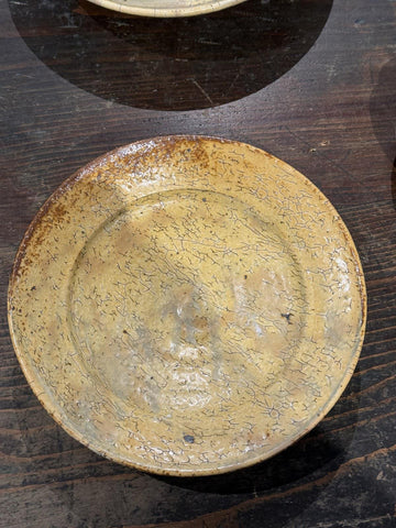 Asahikawa Plate (beige crackle)