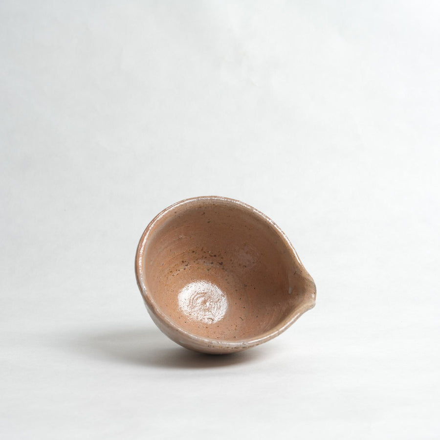 Natural Glaze Katakuchi Matcha Bowl- Shigeyoshi Morioka