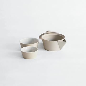 Nankei Nesting Kyusu & Cup Set - White