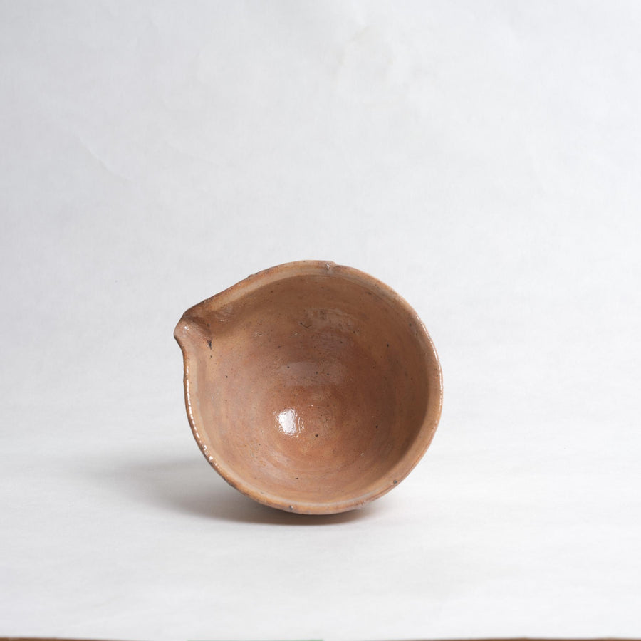 No. 2 Natural Glaze Katakuchi Matcha Bowl - Shigeyoshi Morioka