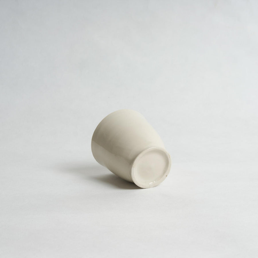 White Porcelain Yunomi - Yuriko Morioka