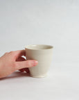 White Porcelain Yunomi - Yuriko Morioka