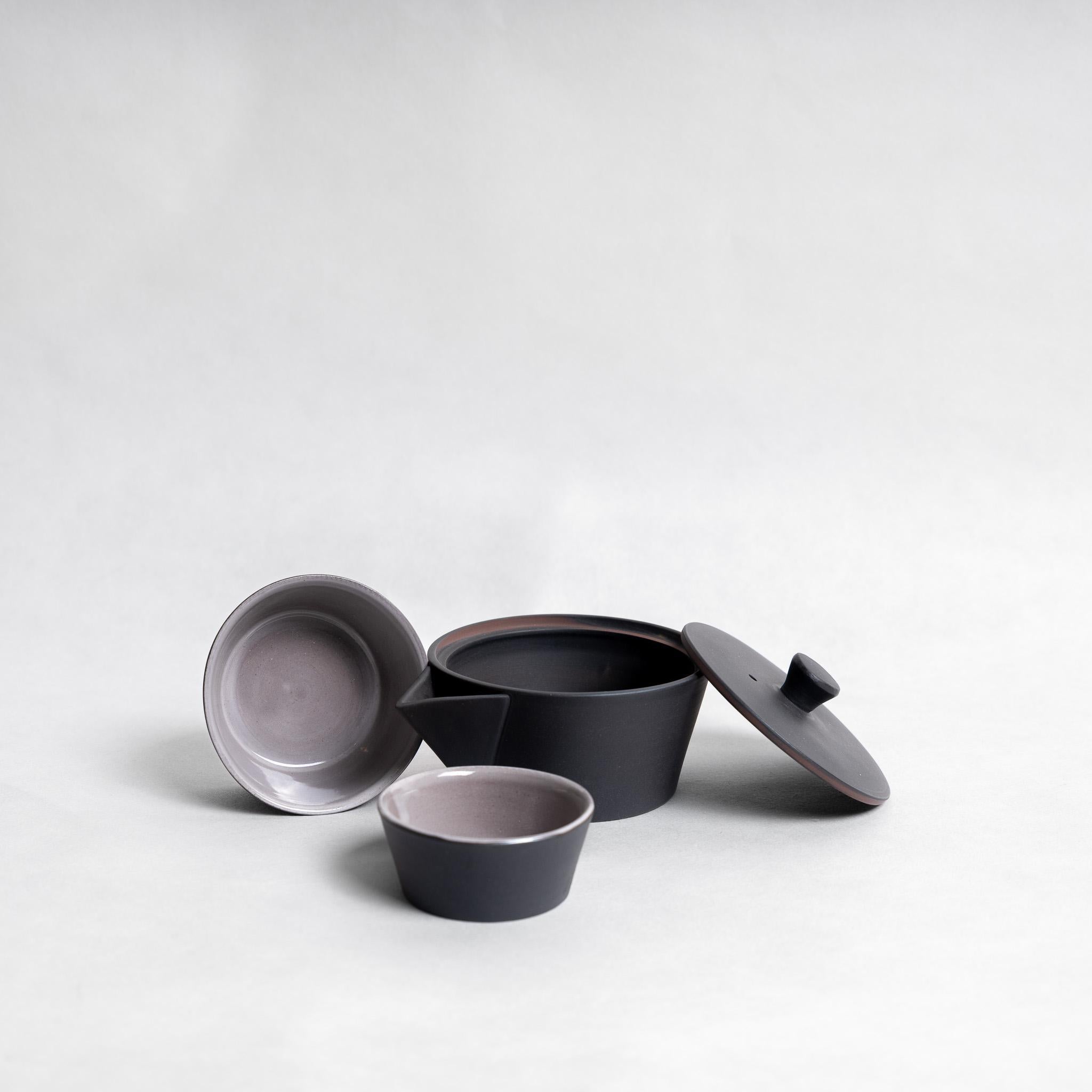 Nankei Nesting Kyusu & Cup Set - Black