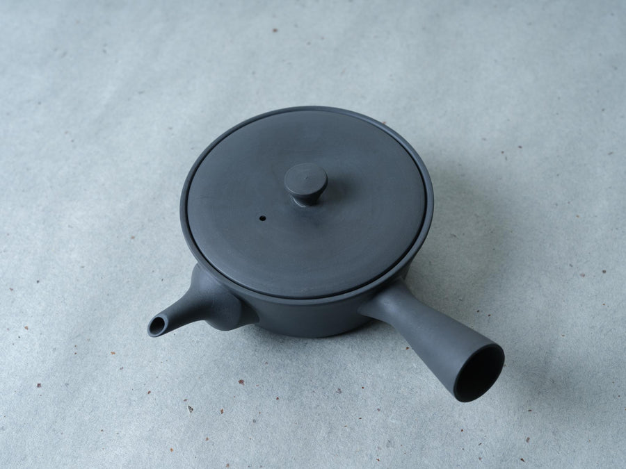 Nankei Flat Bottom Kyusu - Black