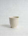 White Porcelain Yunomi - Yuriko Morioka