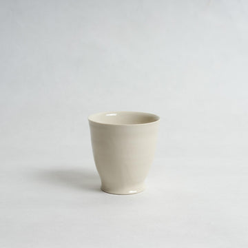 White Porcelain Yunomi - Yuriko Morioka