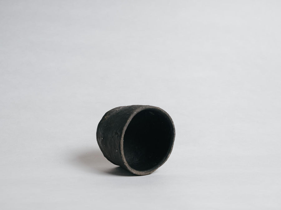 Yoshiyuki Shimizu Okinawa Black Clay Chawan