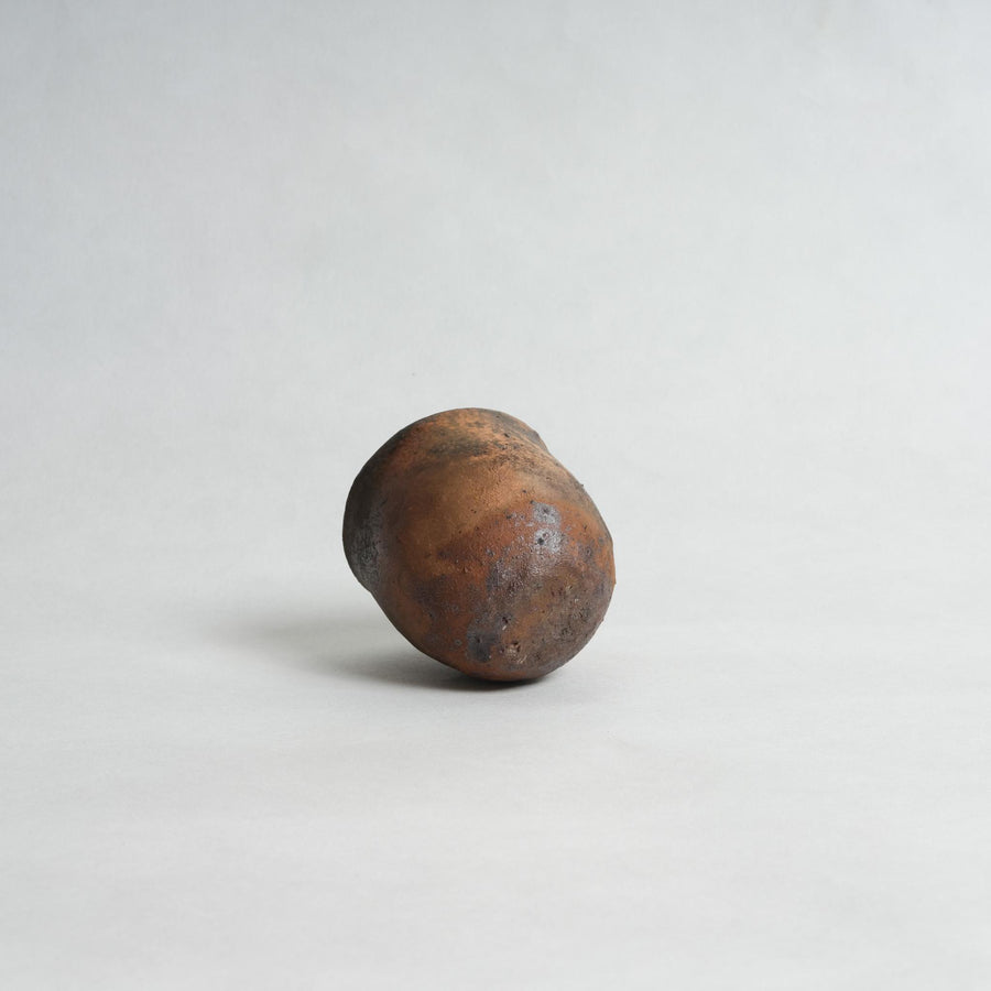 Raku Fired Yunomi  - Shigeyoshi Morioka