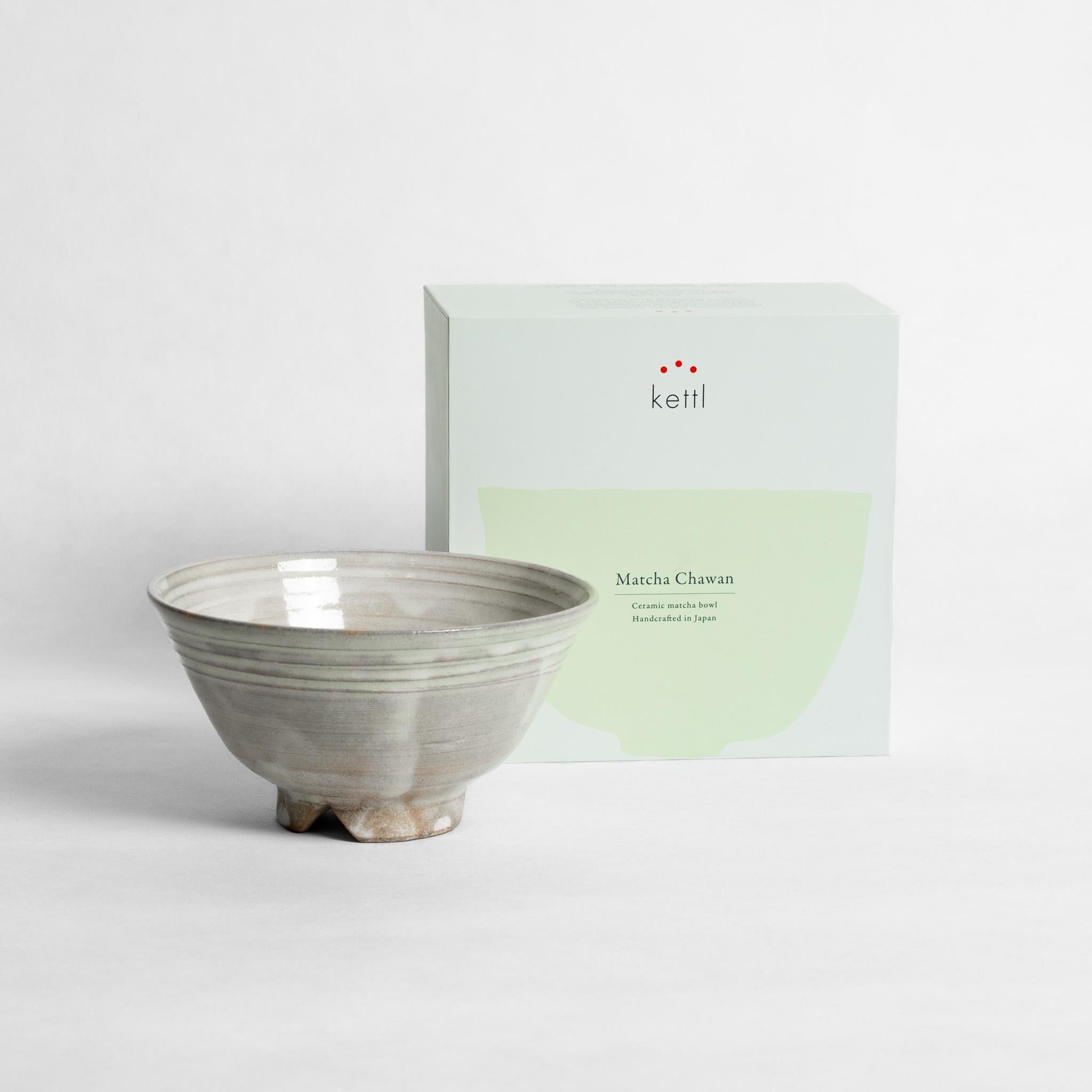 Kettl Kohagi White Chawan Tea Bowl