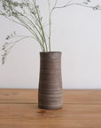 Dark Clay White Slip Vase - Soto Ceramics